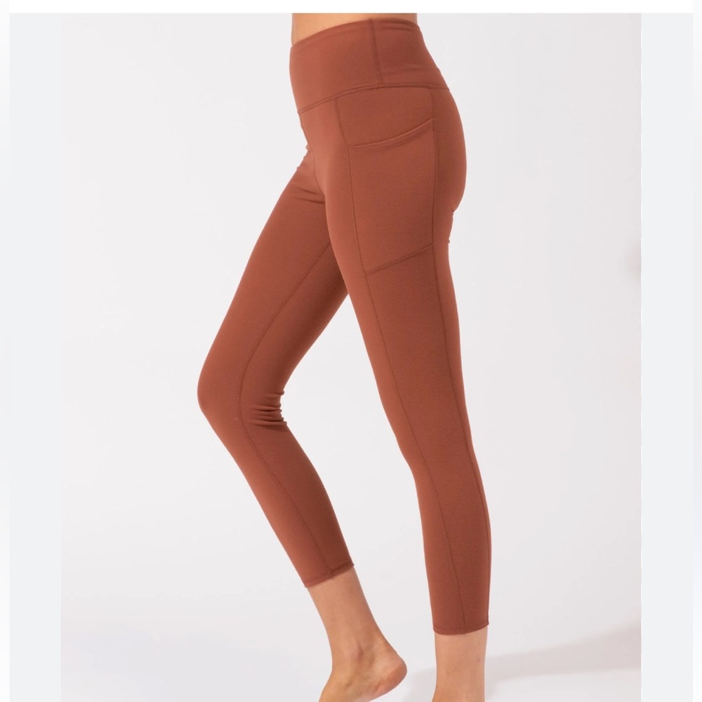 PrAna Monica High-Rise Rust Brown Women’s Suze XS Leggings Everyday Yoga Active